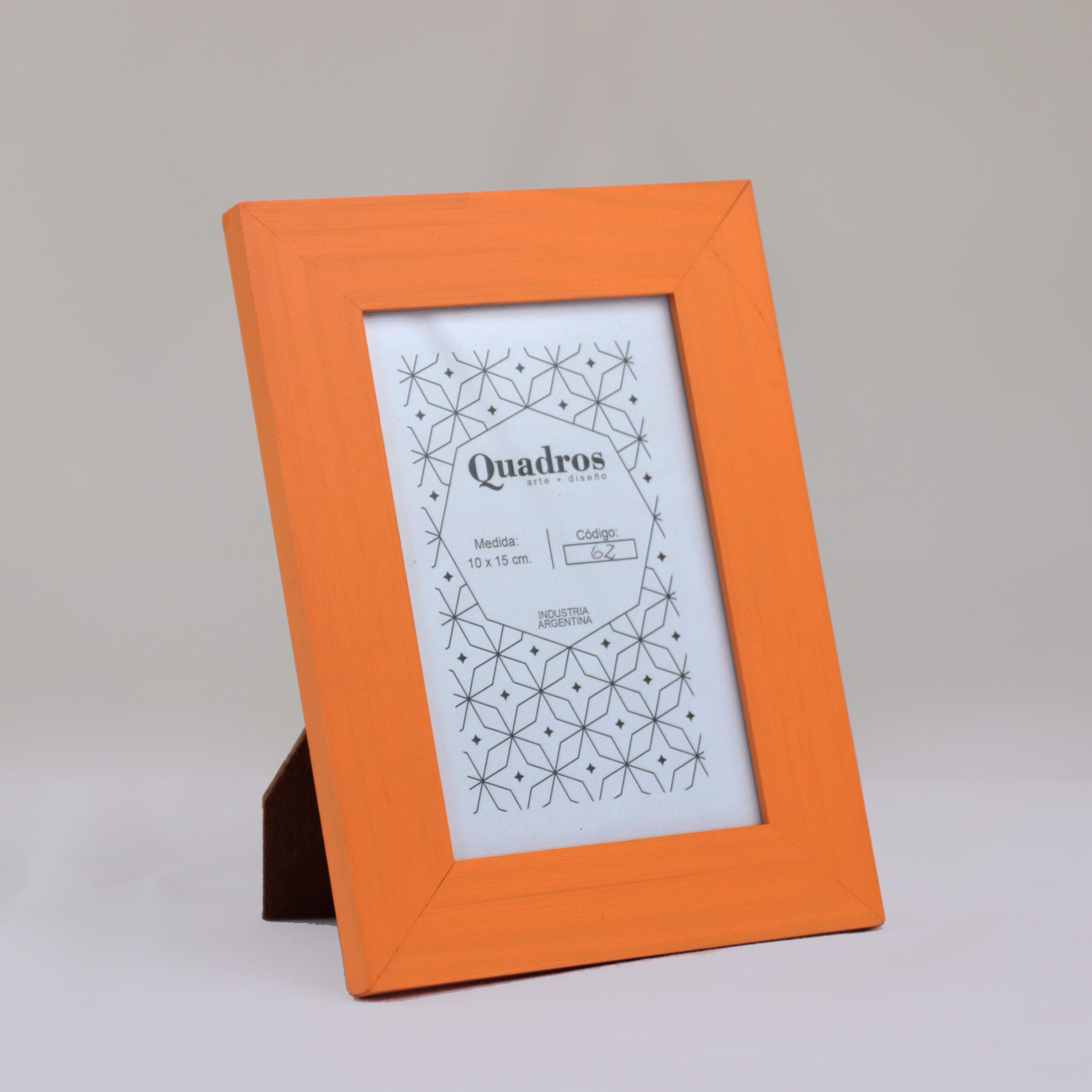 PORTARETARTO "QUADROS" 10X15 NARANJA ART. P001